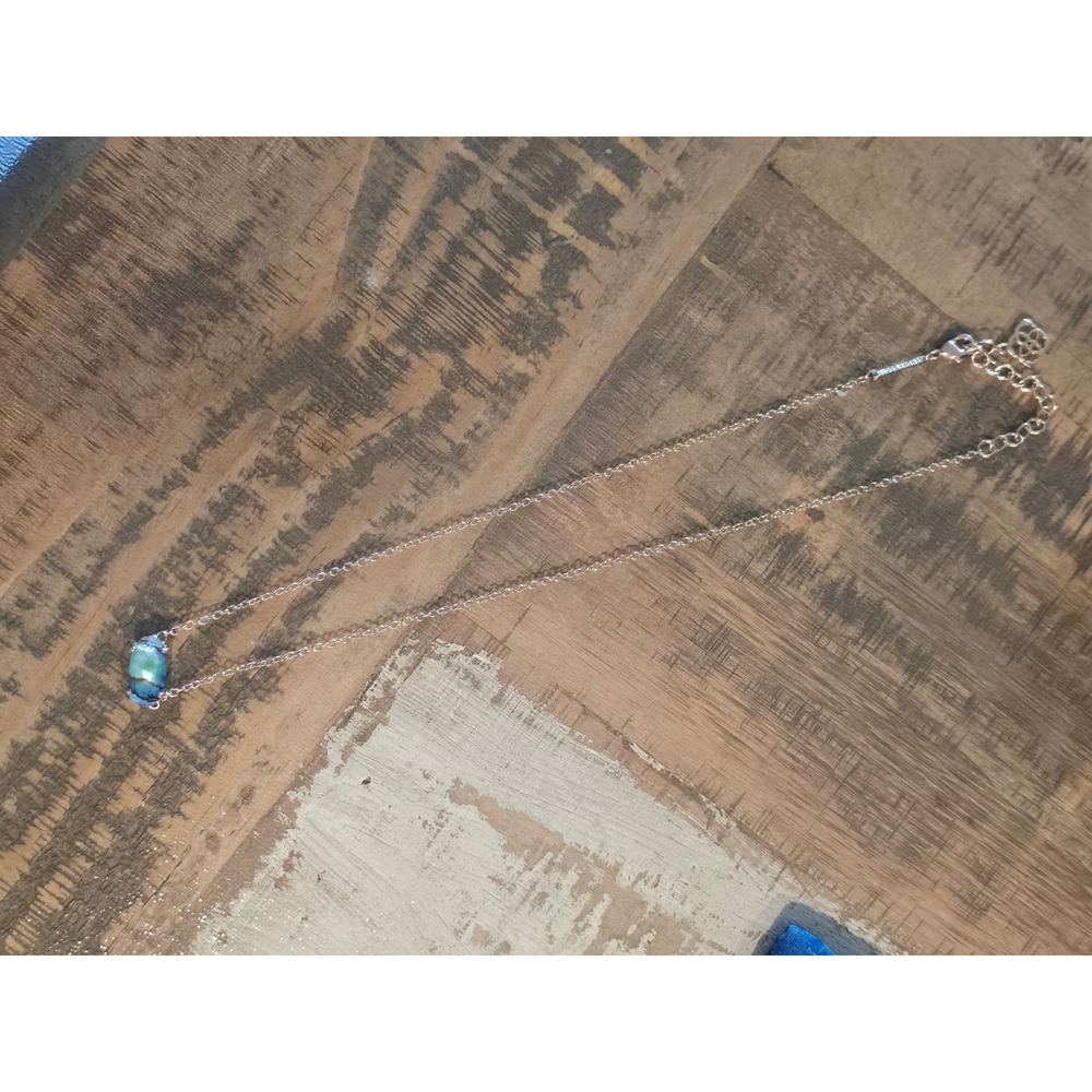 Kendra Scott Elisa Rose Gold Color Iridescent Pendant Necklace - Picture 8 of 8